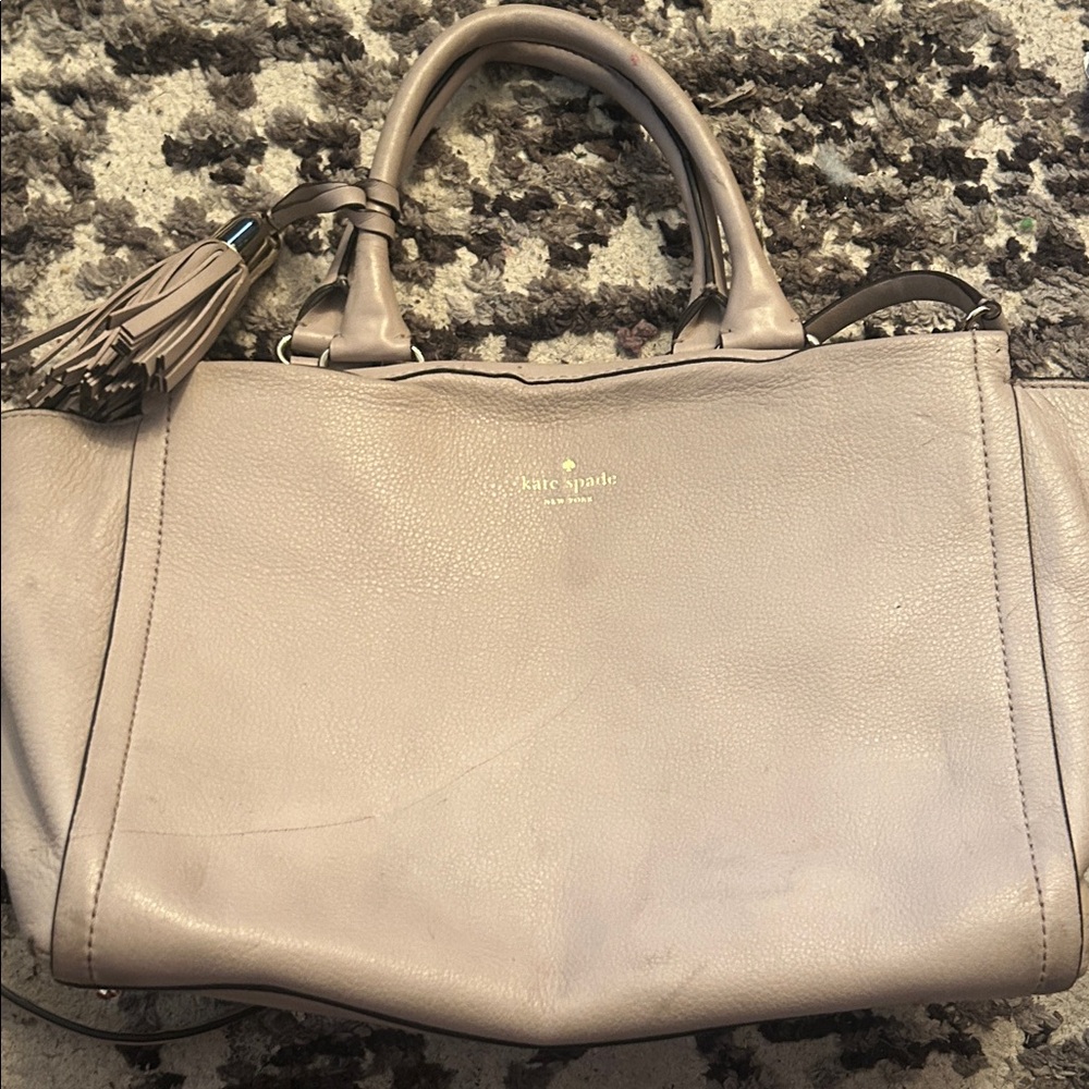 Kate Spade Taupe Satchel Bag - Picture 3 of 7